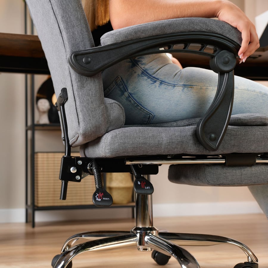 Fotel biurowy Baldo - Ciemnosza - 5