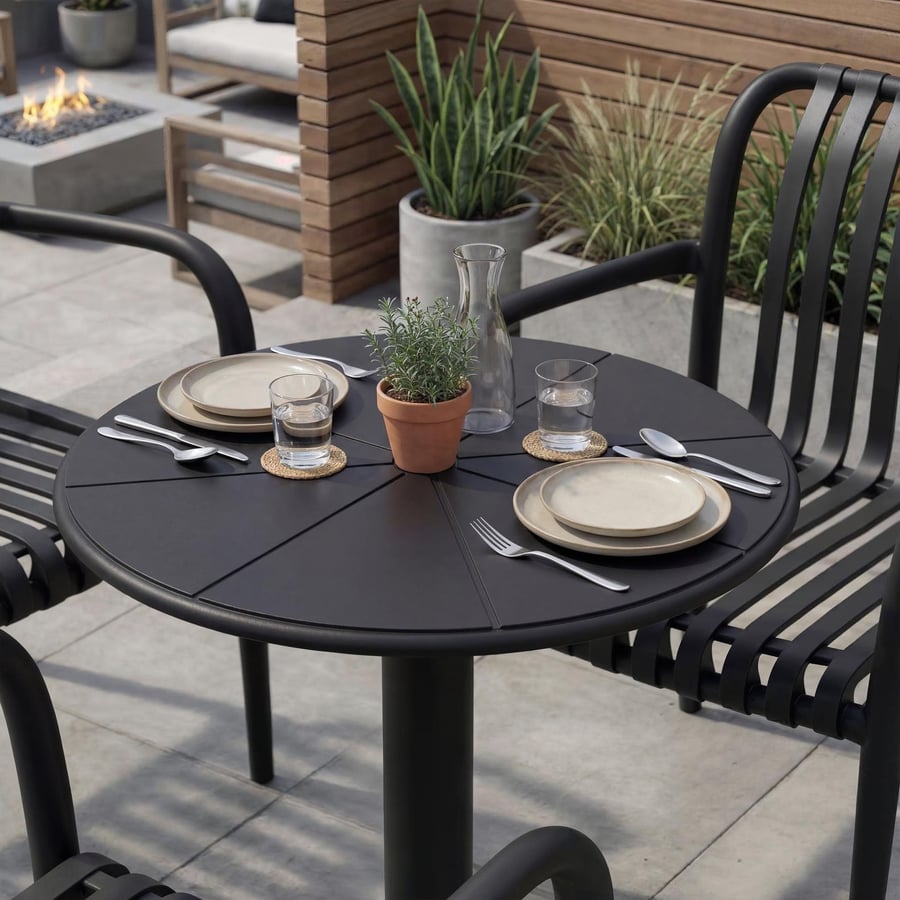 Stół ogrodowy okrągły 60cm DEGO - 3