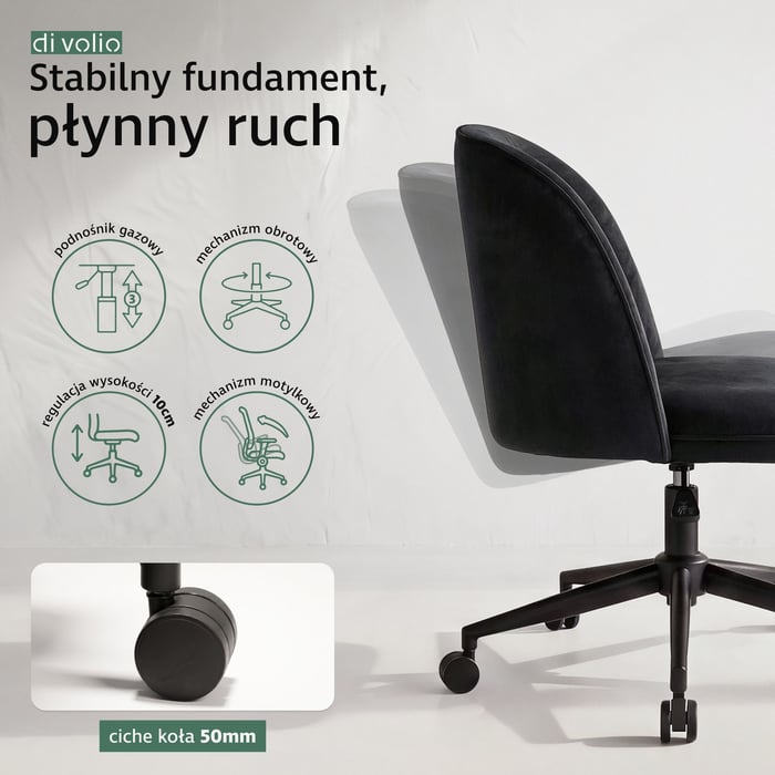 Solidna podstawa Fano czarny to gwarancja stabilności.
