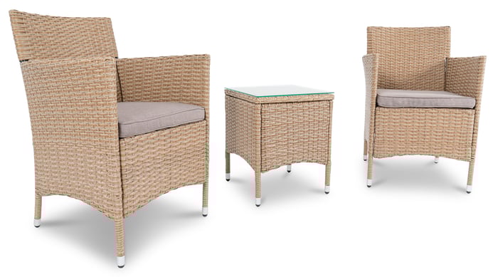 Praktyczny stolik kawowy w Siena beżowa o niedużych rozmiarach i zgrabnej formie umożliwia odłożenie książki, kubka z herbatą lub innych przedmiotów