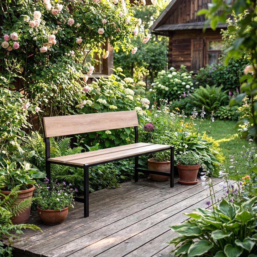 Ławka ogrodowa 130 cm ITRI DV-1 - 5