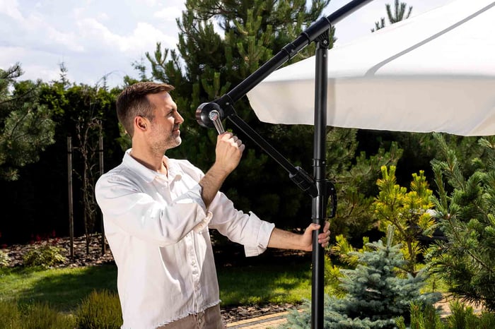 Parasol ogrodowy Empoli 300cm - Kremowy
