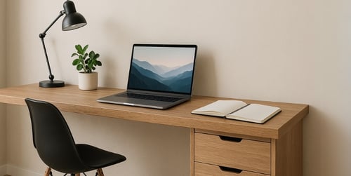 Jak zrobić biurko z blatu? Blat zamiast biurka — inspiracje