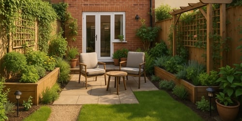 Ogród przy szeregowcu — aranżacje i pomysły na mały ogródek w zabudowie szeregowej