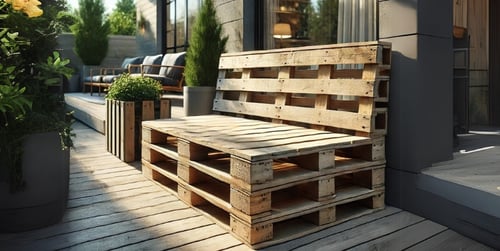 Jak zrobić ławkę z palet? Pomysł na ławkę ogrodową DIY