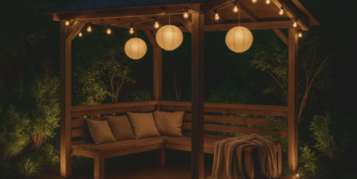 Pomysł na oświetlenie altany – stwórz przytulny klimat w ogrodzie