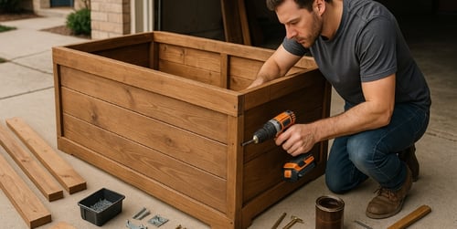 Skrzynia ogrodowa drewniana – jak zrobić ją samodzielnie krok po kroku?