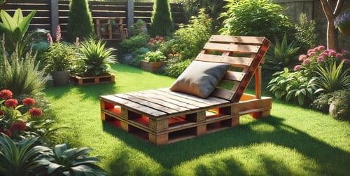 Jak zrobić leżak z palet? Zrób to sam! Leżak ogrodowy DIY
