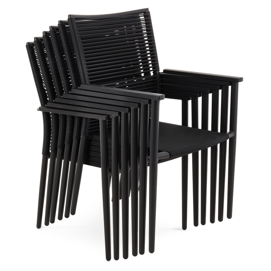 Zestaw 6 krzeseł ogrodowych DV- - 7