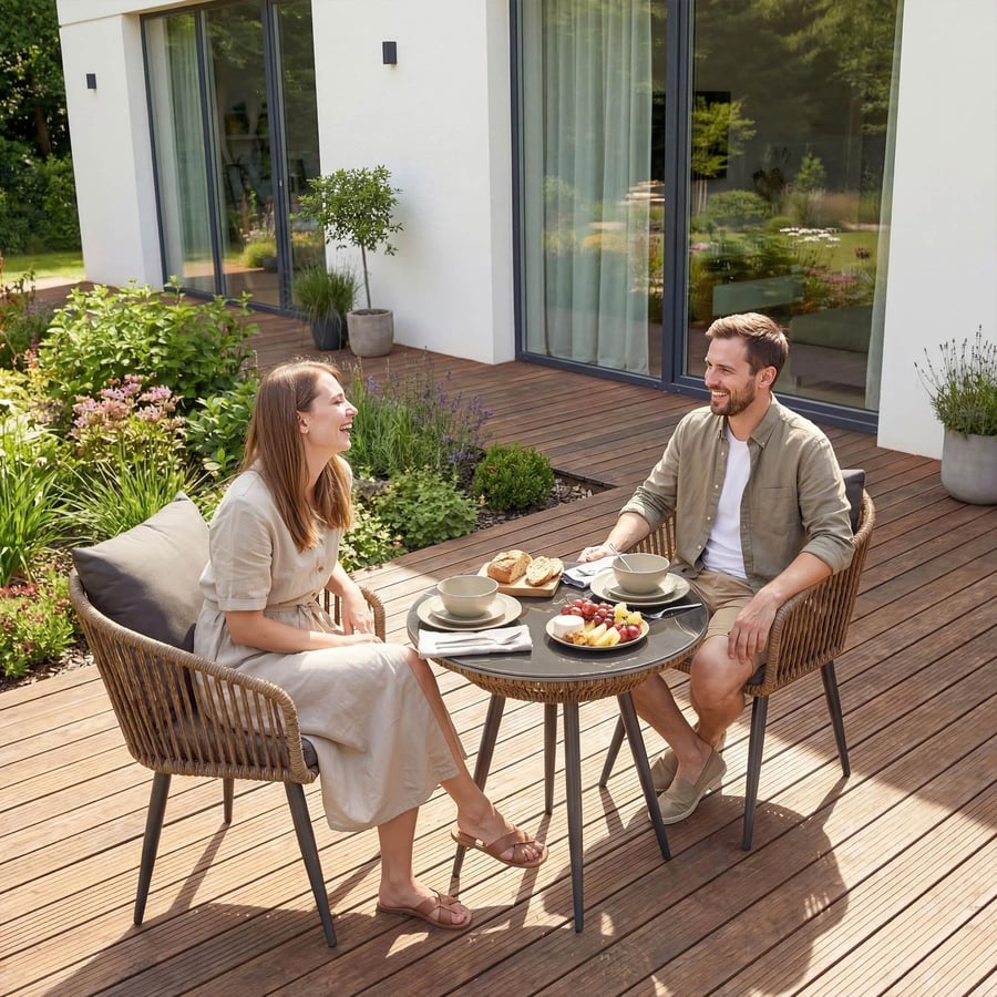 Zestaw 2 krzeseł ogrodowych NEM - 9