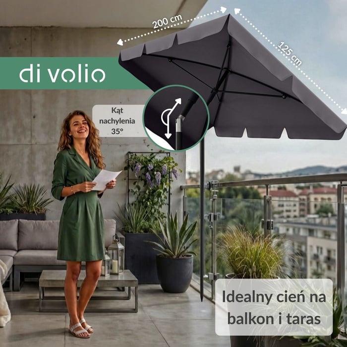 Parasol ogrodowy Ankona DV-148GU zapewnia skuteczną ochronę przed słońcem