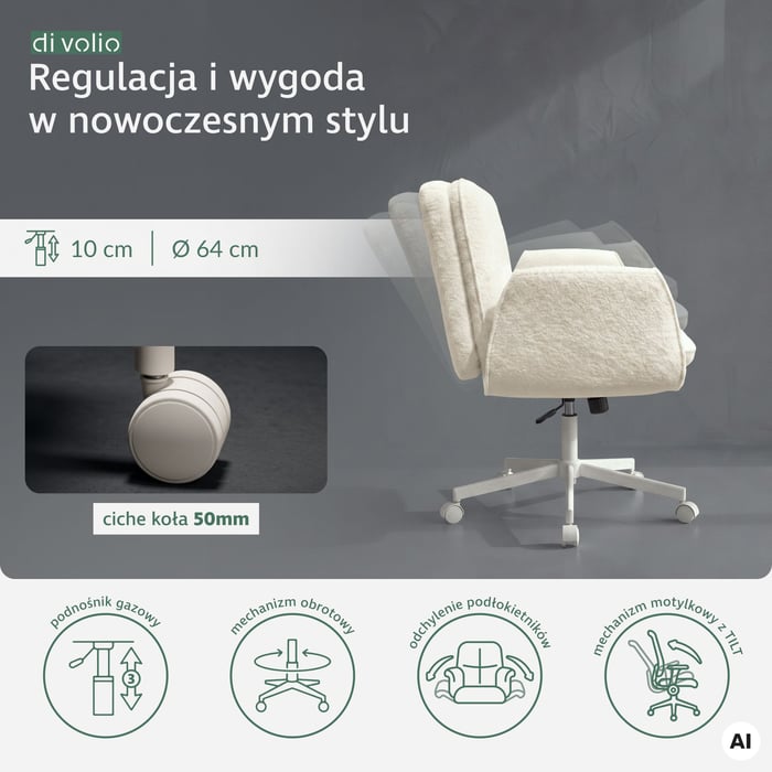 Wizualna harmonia fotela Belago beżowego, która wnosi spokój do Twojego wnętrza
