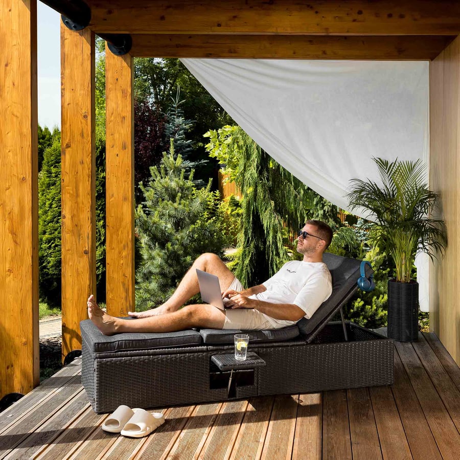 Leżanka ogrodowa leżak Asco - 2