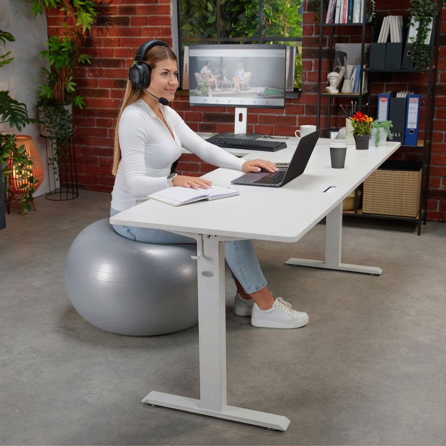 Biurko narożne regulowane lewos - 9