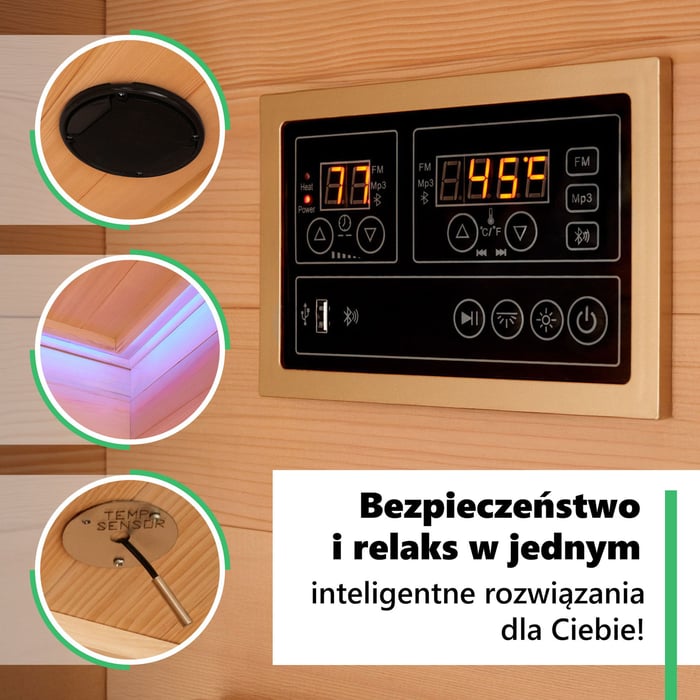 Sauna Loimaa IV została wykonana z najwyższej jakości materiałów