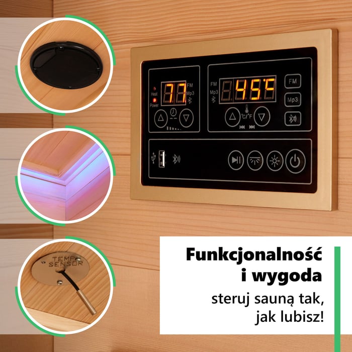 Sauna Loimaa III została wykonana z najwyższej jakości materiałów