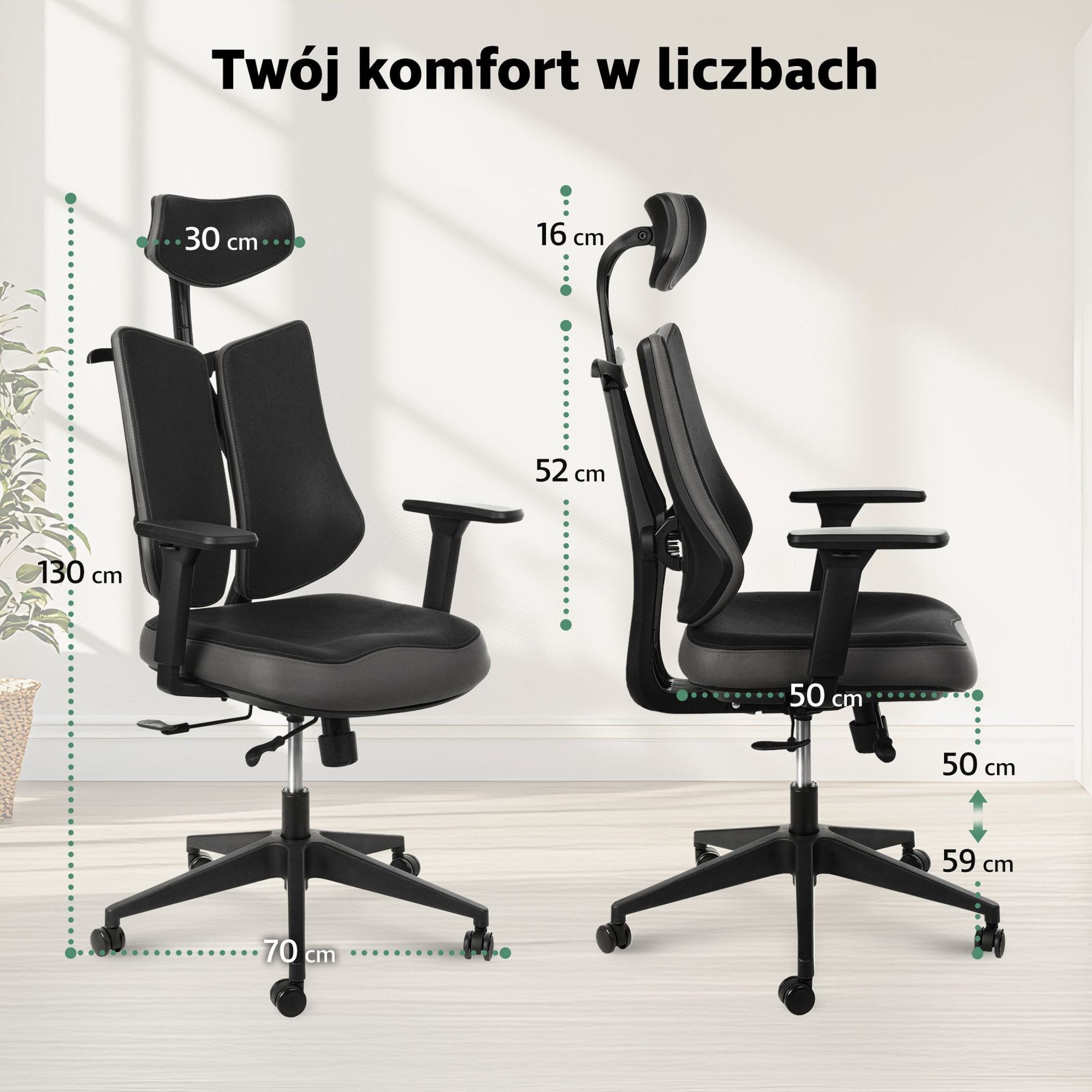 Fotel Loano zapewnia wysoki komfort