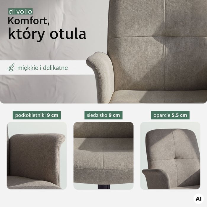 Fotel biurowy ergonomiczny Parmo wykonano z trwałych  materiałów.