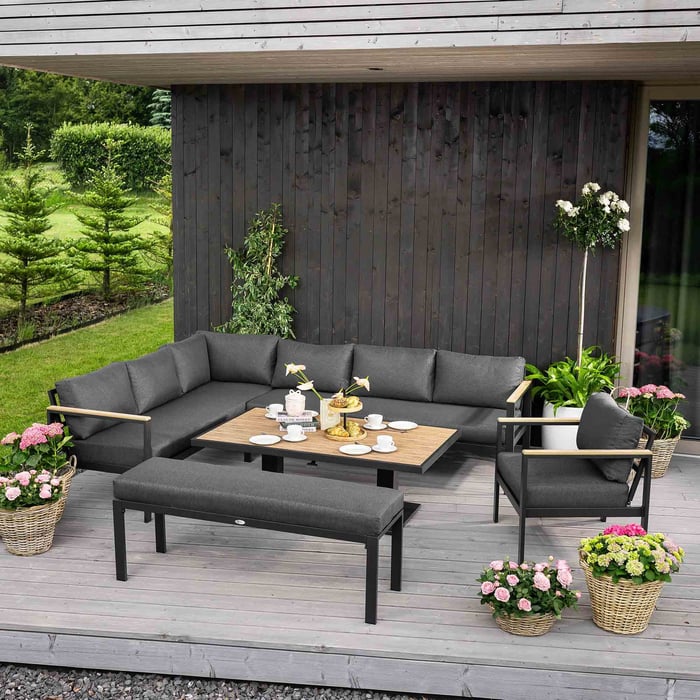 Zestaw wypoczynkowy Noli to nie tylko styl i trwałość, ale przede wszystkim komfortowa przestrzeń dla wspólnego relaksu