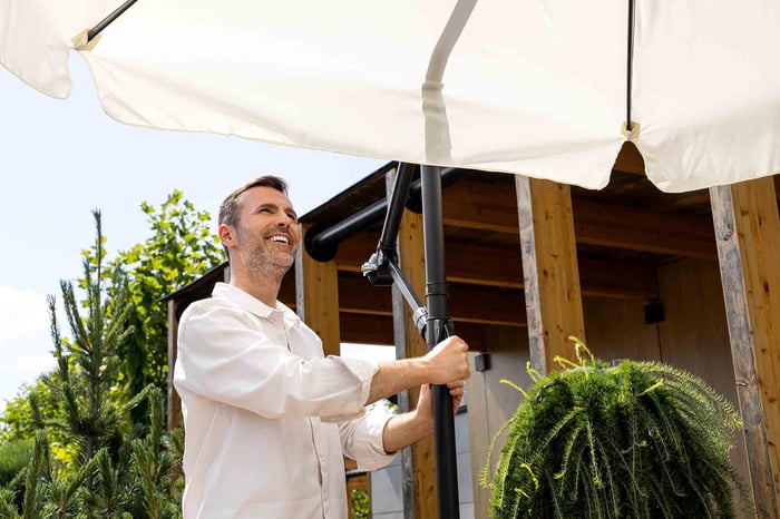 Parasol ogrodowy Empoli 300cm - Kremowy