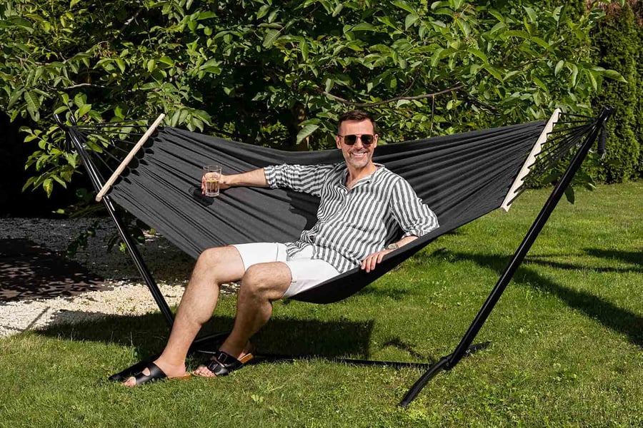 Hamak ogrodowy LECCO ze stelaże - 1