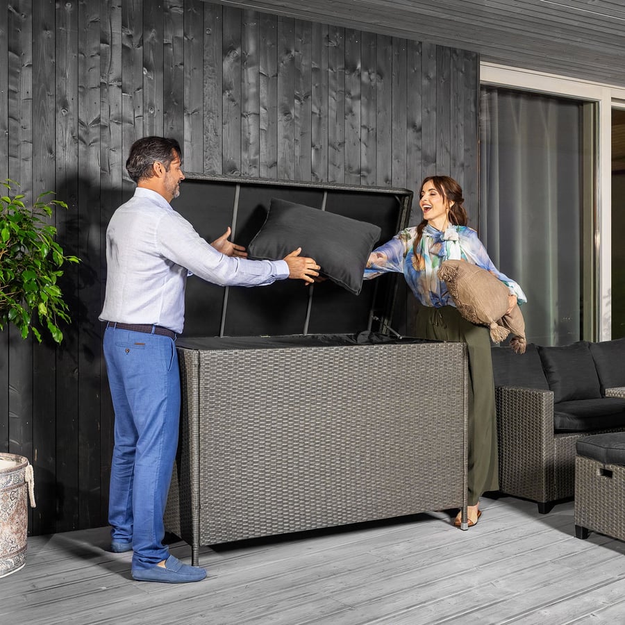 Skrzynia ogrodowa rattanowa 146 - 1