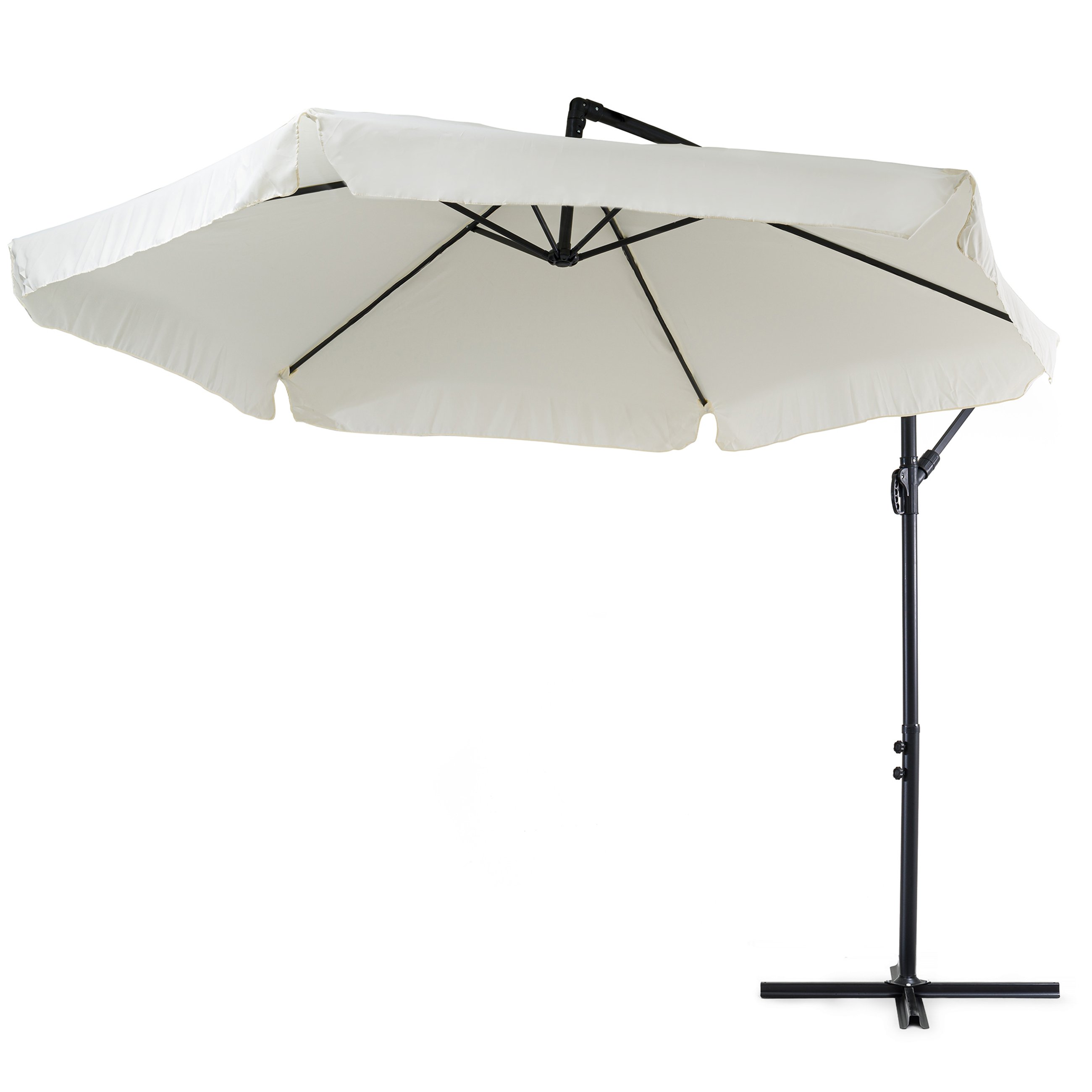 Poszycie parasola Empoli kremowe wykonane jest z grubej poliestrowej tkaniny
