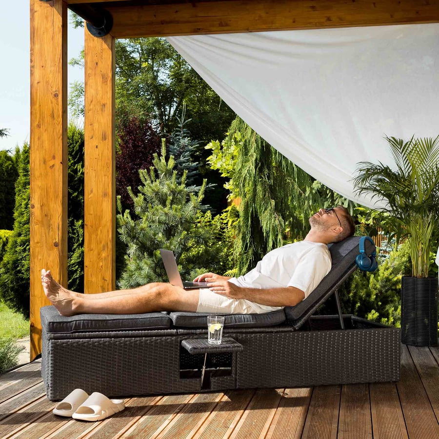 Leżanka ogrodowa leżak Asco - 6