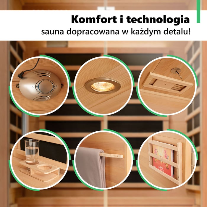 Sauna Kuhmo IV – bogate wyposażenie