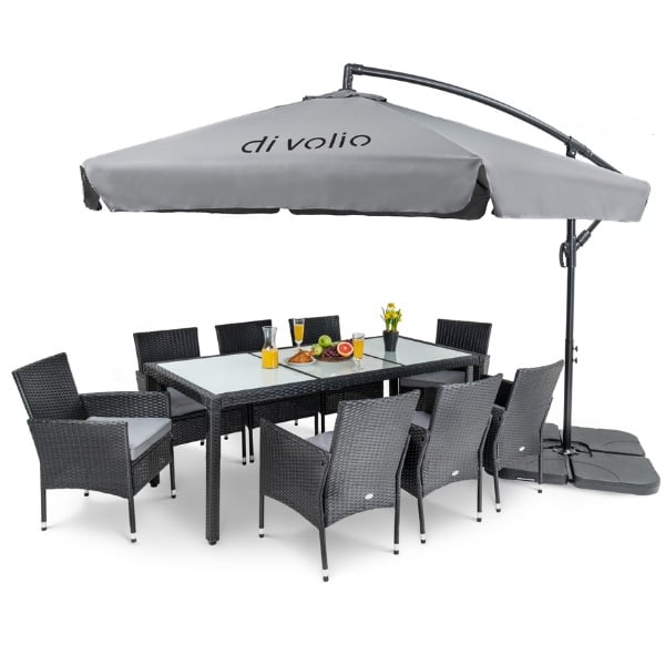 Parasol ogrodowy EMPOLI z podst - 6