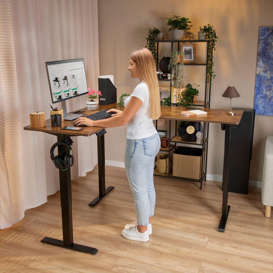 Biurko narożne regulowane (ZW-S - 1