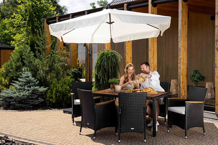Parasol ogrodowy Empoli 300cm - Kremowy
