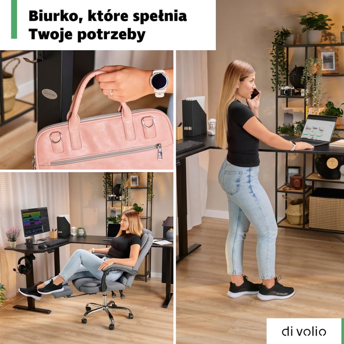 Model Trani to wszechstronne biurko, które łatwo dopasuje się do Twojego stylu pracy i przestrzeni. 