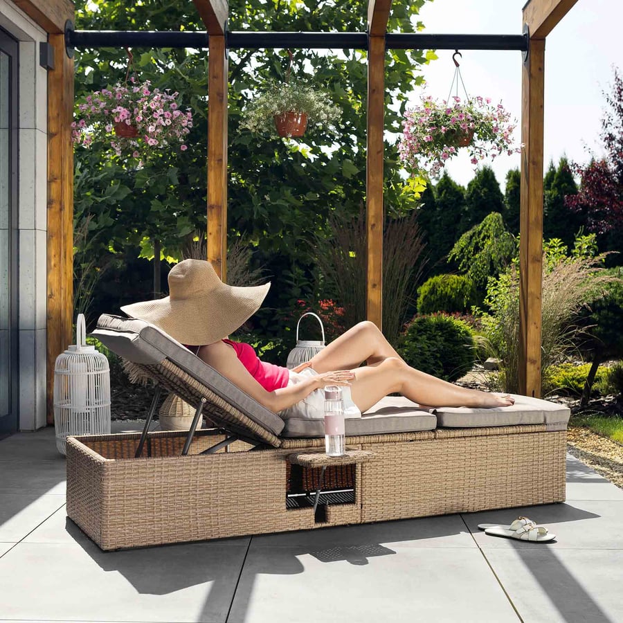 Leżanka ogrodowa leżak Asco - 3