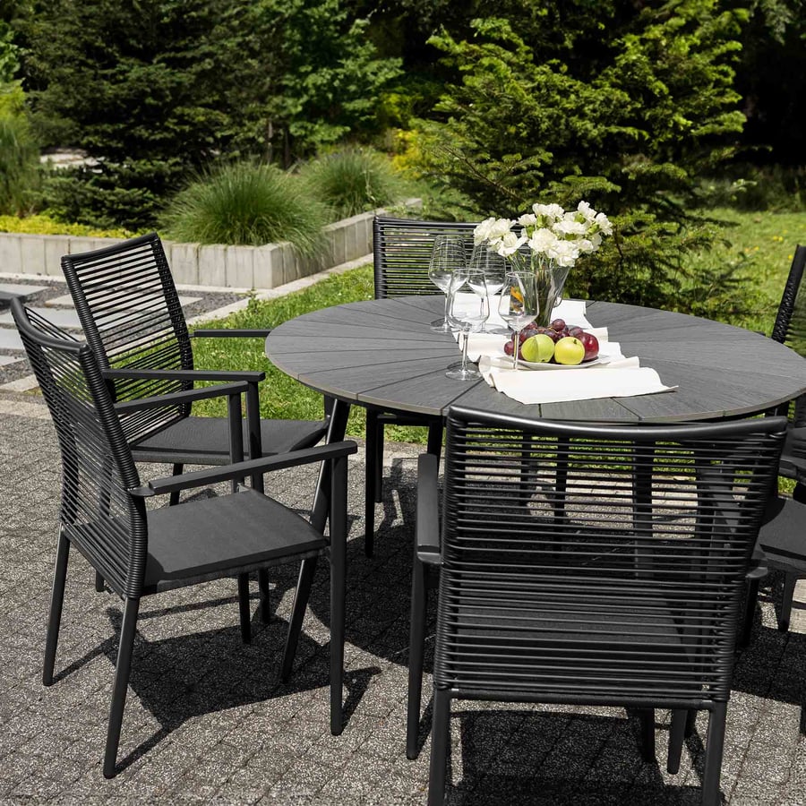 Stół ogrodowy okrągły 120cm DV- - 2