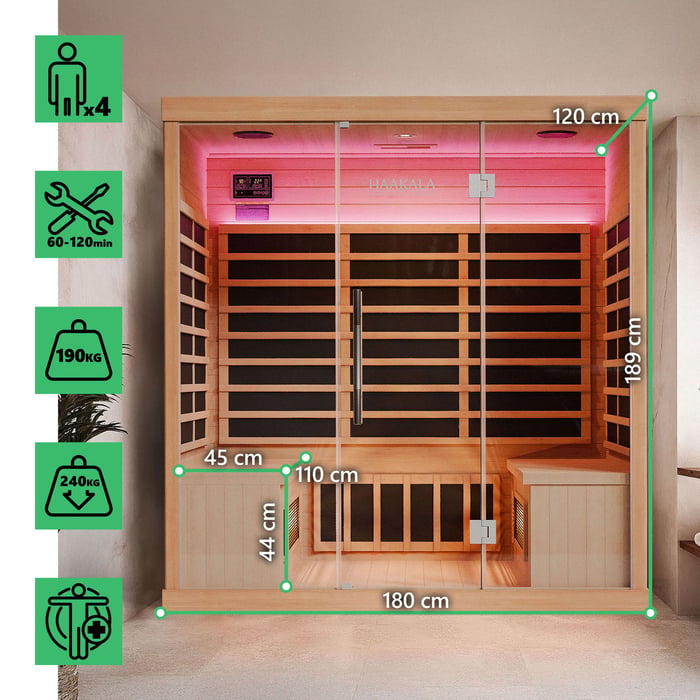Infrasauna Kuhmo II v sobě spojuje moderní technologie, estetický design a jedinečné zdravotní účinky. 