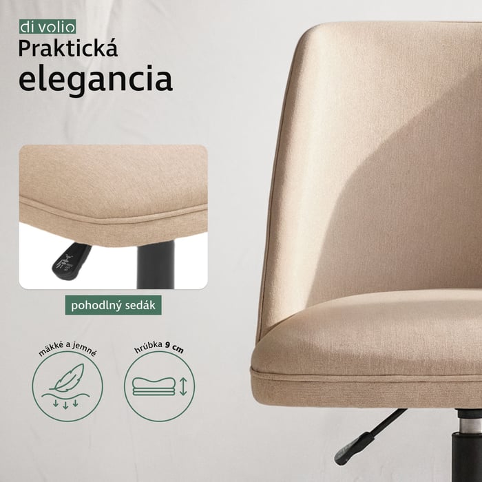 Sedák aj operadlo sú vyplnené penou s vysokou hustotou