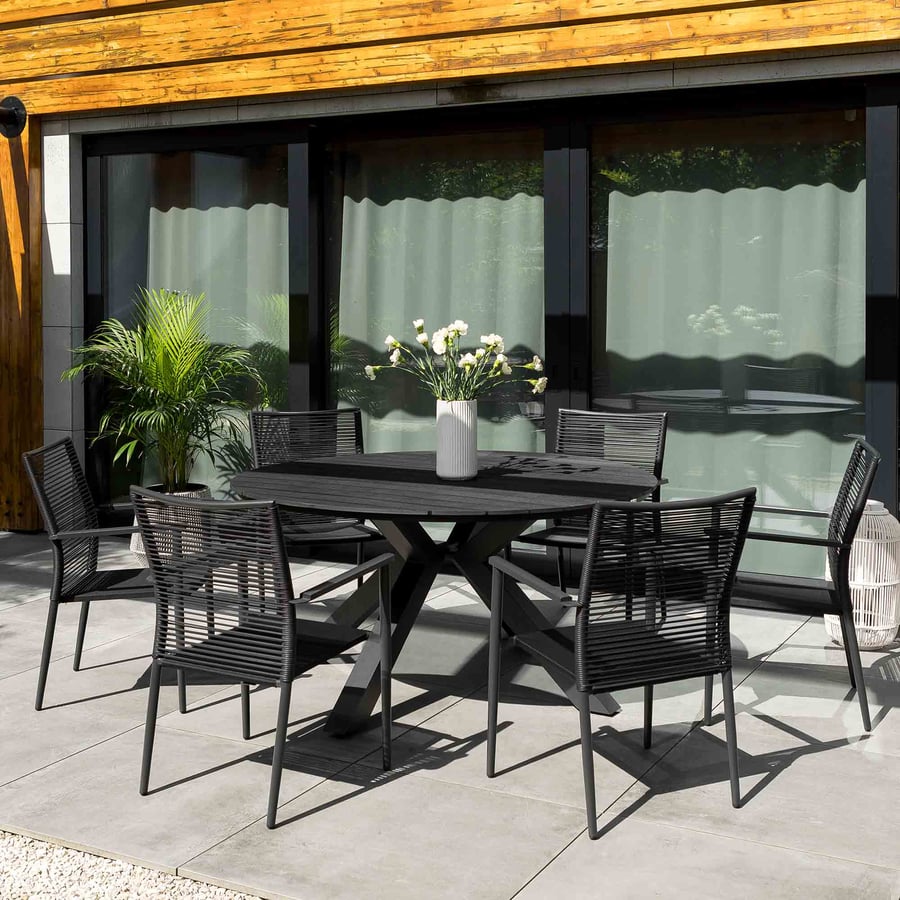 Zestaw mebli Ottana 6+1 - round - 5