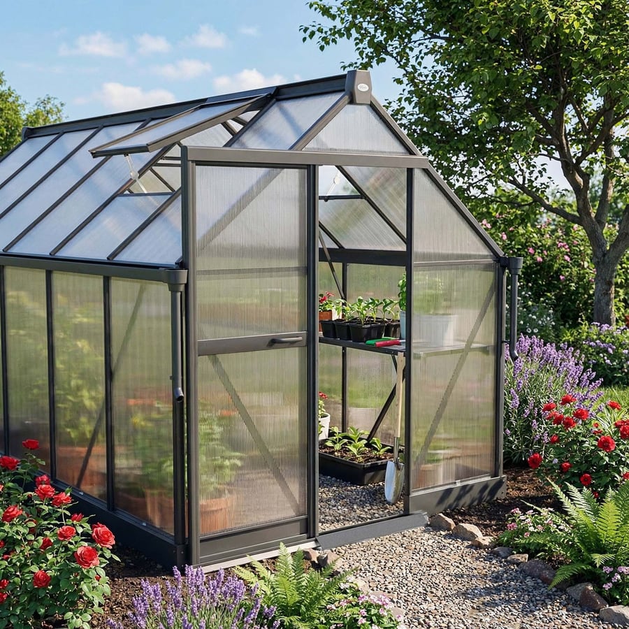 Szklarnia ogrodowa 361x183x190c - 2