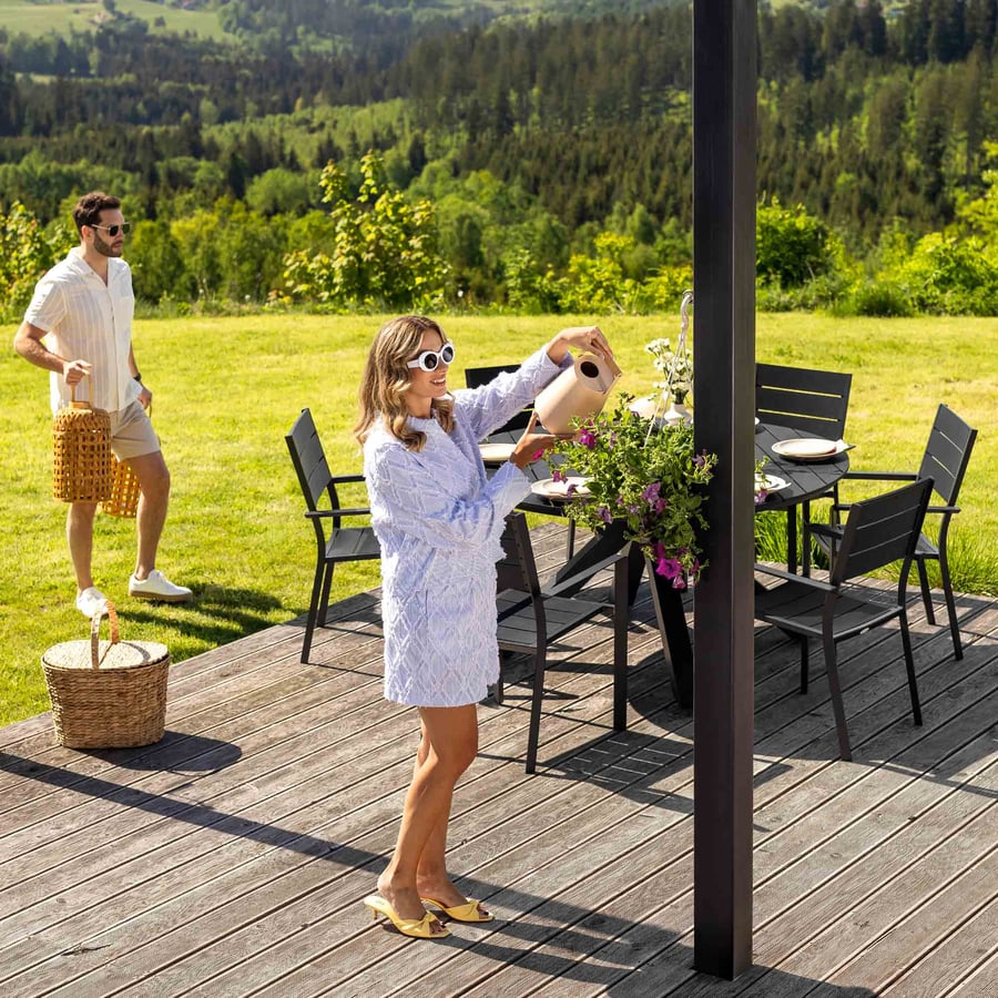 Zestaw mebli Osimo 6+1 - round - 4