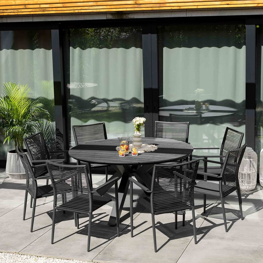 Zestaw mebli Ottana 8+1 - round - 4