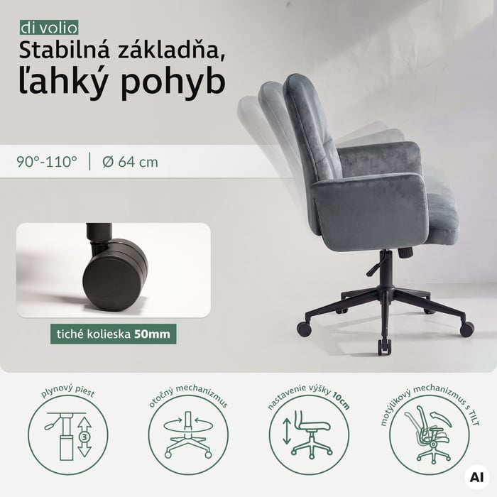 Počas dynamického pracovného dňa rozhoduje sloboda pohybu aj stabilita. 