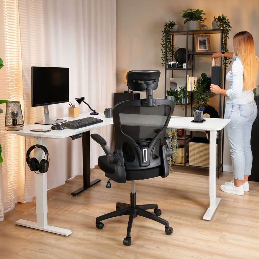 Biurko narożne regulowane lewos - 8