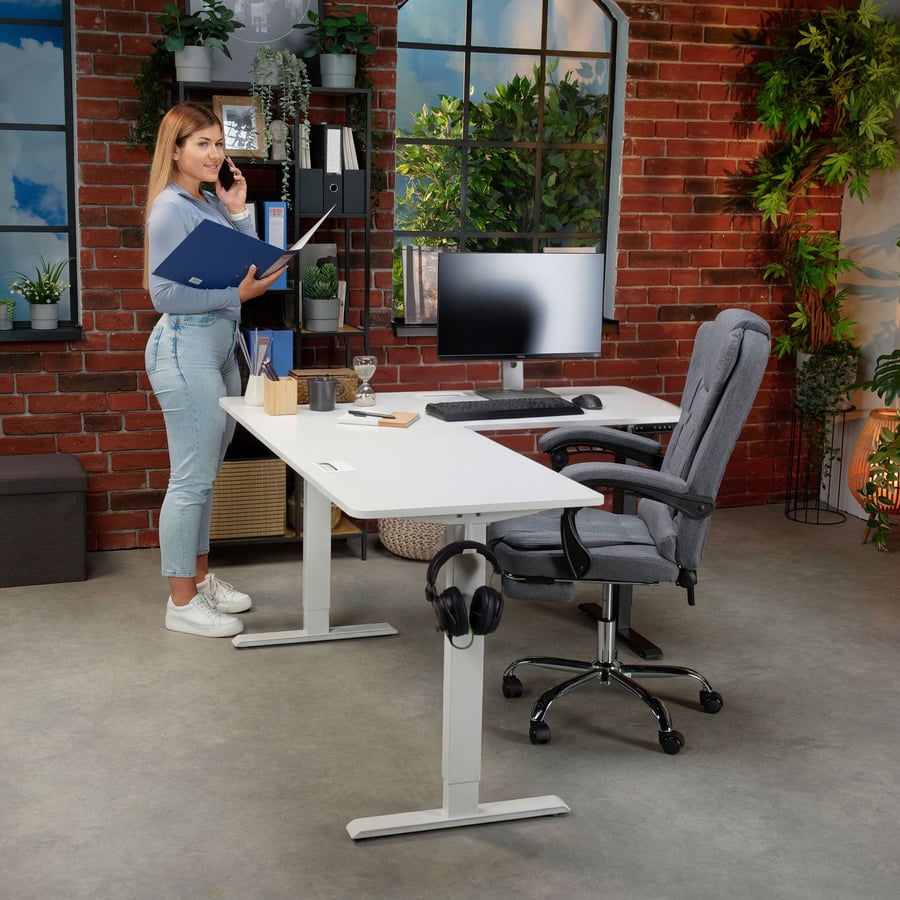 Biurko narożne regulowane  160x - 7