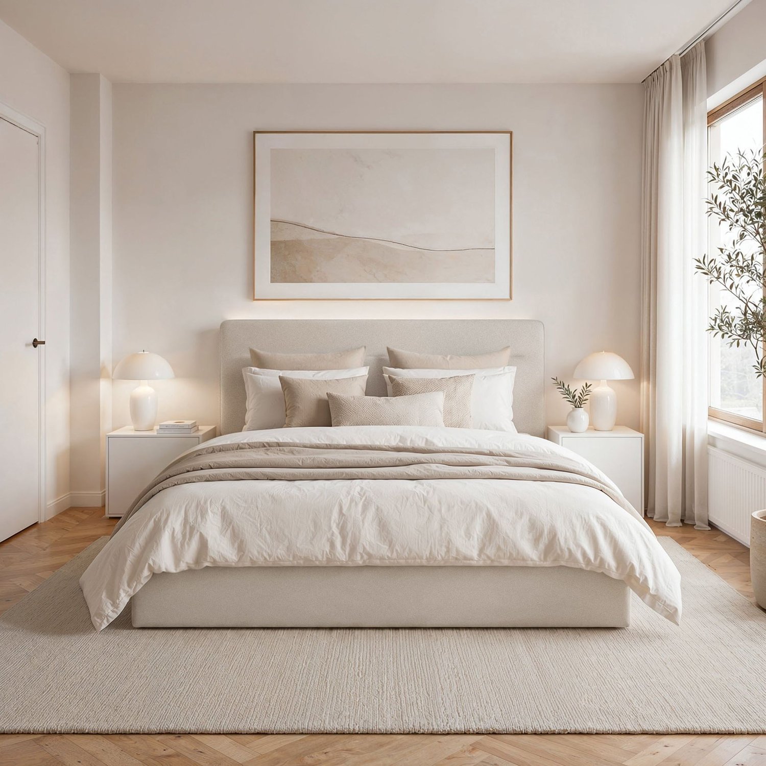 Čalúnená posteľ s úložným priestorom a roštom Matteo 160x200 cm - Béžová_6