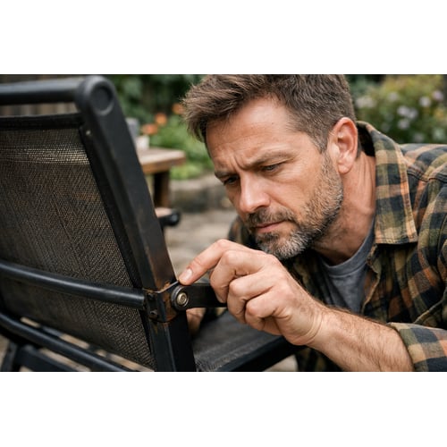 Údržba kovových rámov po zime: kontrola spojov, skrutiek a prevencia korózie pri záhradnom nábytku