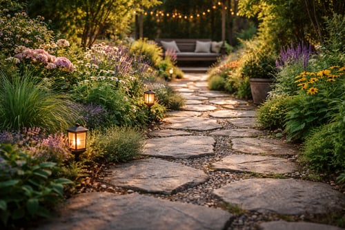 Záhradné chodníčky: štrk, dlažba, nášľapy – čo sa hodí do Vašej záhrady