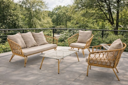 Keď fúka: ako vybrať stabilný set záhradného nábytku a ako ho rozumne umiestniť bez vŕtania