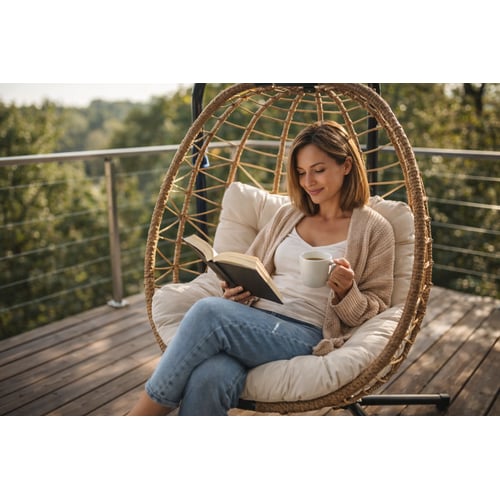 Závesné kreslo: na stojane alebo pripevnené k stropu či pergole?