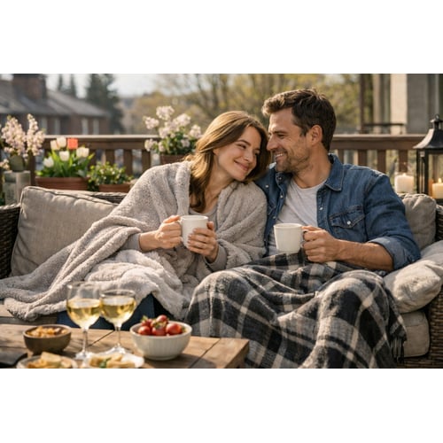 Prvé posedenie vonku bez zimy: komfort bez veľkých nákupov